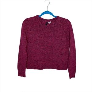 Divided by H&M Marled Knit Red Maroon Moderately Cropped Sweater